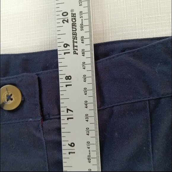 Vintage (NWT) French Toast Navy Pleated Above/At Knee Skirt Size 16 (Pristine) - Picture 5 of 9